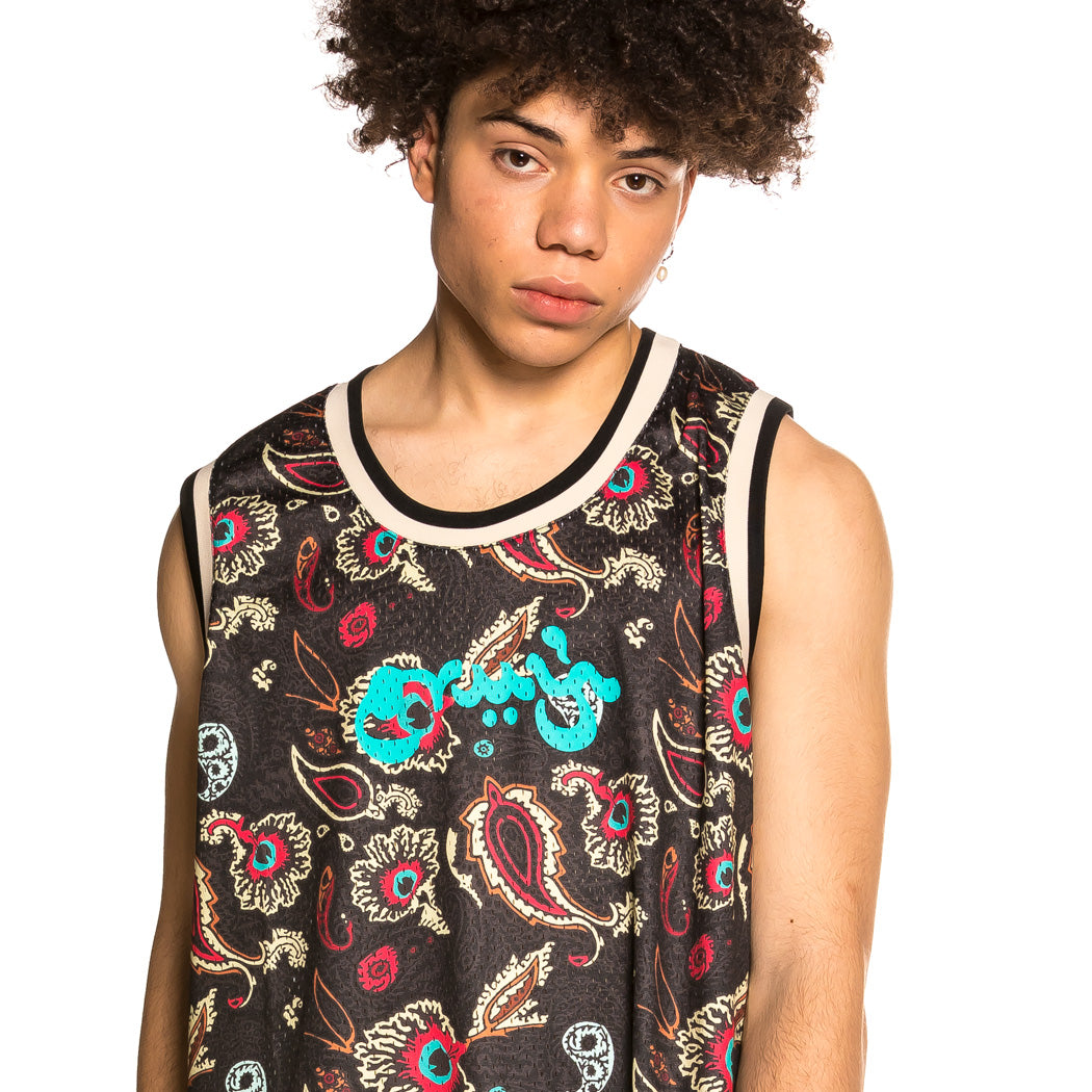 GRIMEY HOPE UNSEEN ALL OVER PRINT MESH TANK TOP BLACK