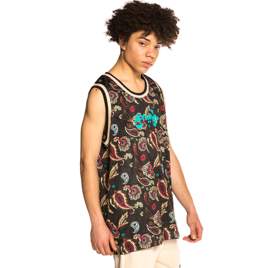 GRIMEY HOPE UNSEEN ALL OVER PRINT MESH TANK TOP BLACK