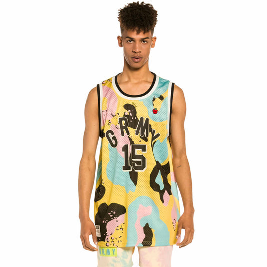GRIMEY TRESPASS ALL OVER PRINT MESH TANK TOP CAMO