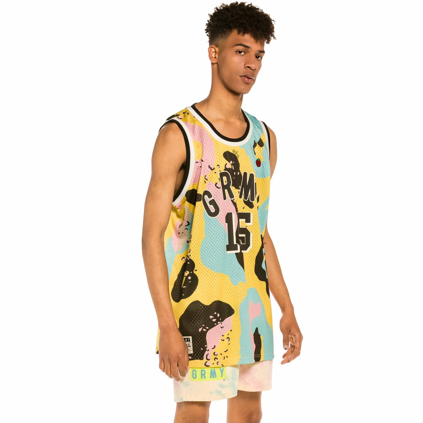 GRIMEY TRESPASS ALL OVER PRINT MESH TANK TOP CAMO