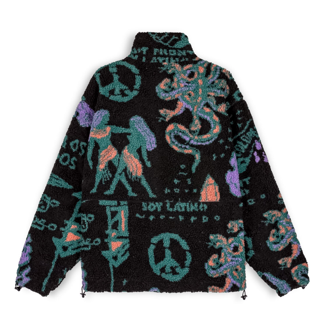 GRIMEY LOST BOYS SHERPA JACKET BLACK