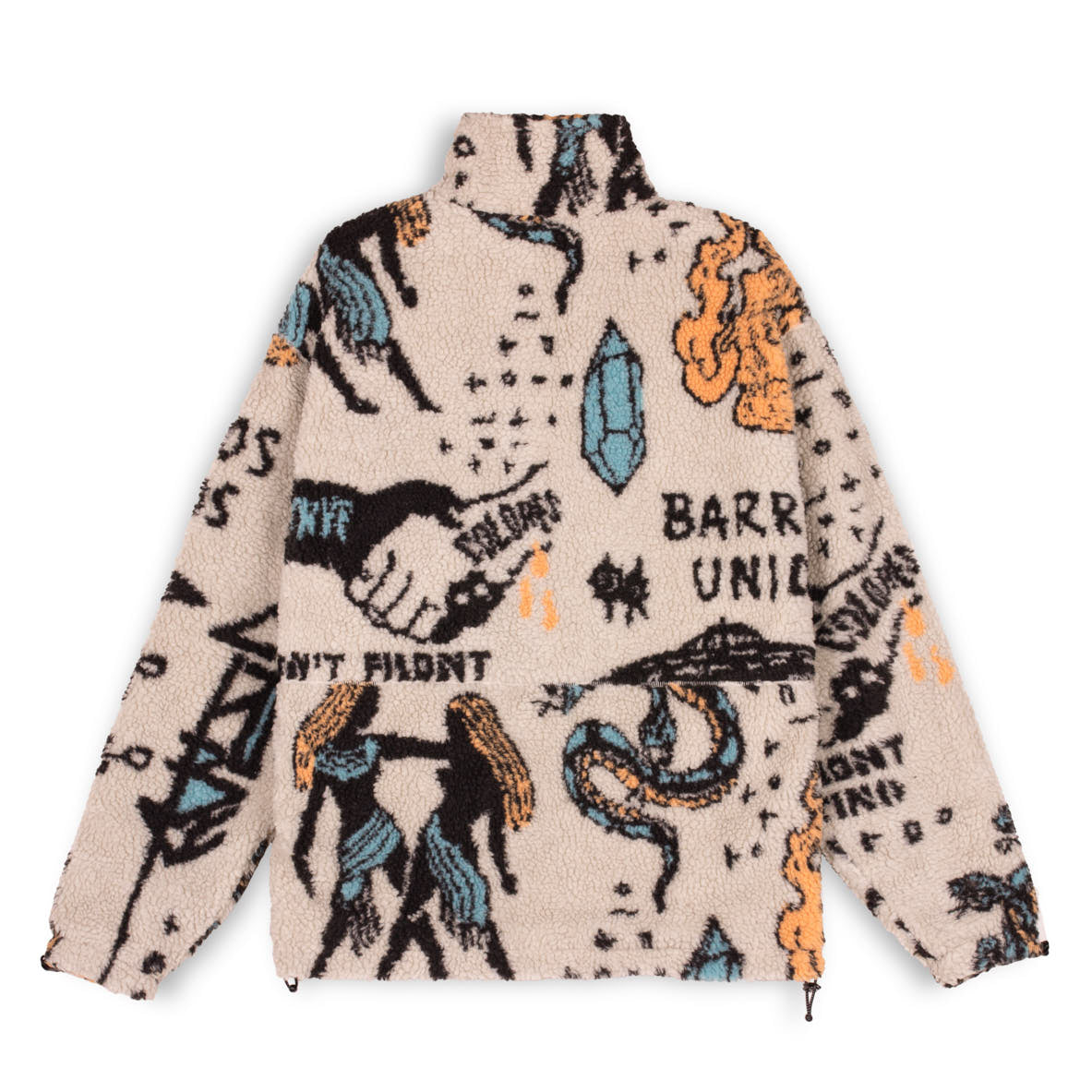 GRIMEY LOST BOYS SHERPA JACKET CREAM