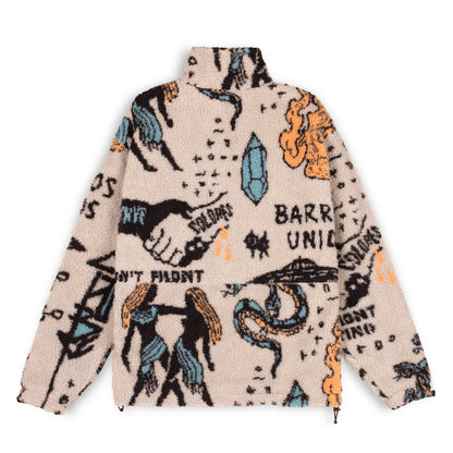 GRIMEY LOST BOYS SHERPA JACKET CREAM