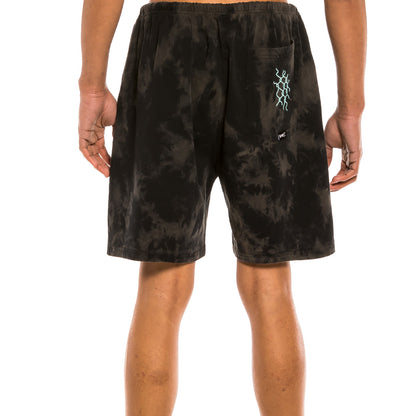 GRIMEY DAY DREAMER BLEACHED SWEATSHORTS BLEACHED BLACK