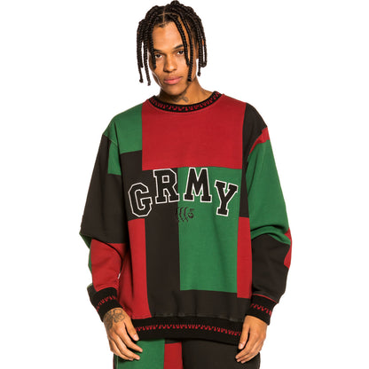 GRIMEY SINGGANG JUNCTION ALL OVER PRINT CREWNECK RED