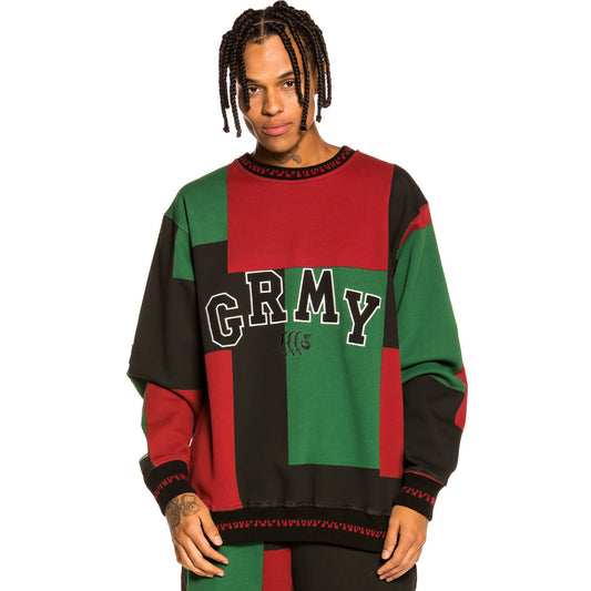 GRIMEY SINGGANG JUNCTION ALL OVER PRINT CREWNECK RED