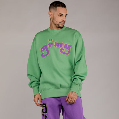GRIMEY LUST MANTRA CREWNECK GREEN