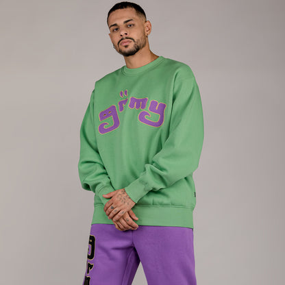 GRIMEY LUST MANTRA CREWNECK GREEN