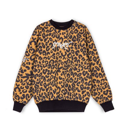 GRIMEY WESTBOUND ALL OVER PRINT CREWNECK LEOPARD