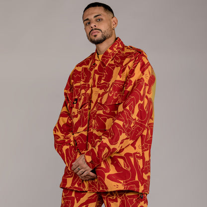 GRIMEY LUST MANTRA TRACK JACKET BROWN