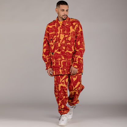 GRIMEY LUST MANTRA TRACK JACKET BROWN